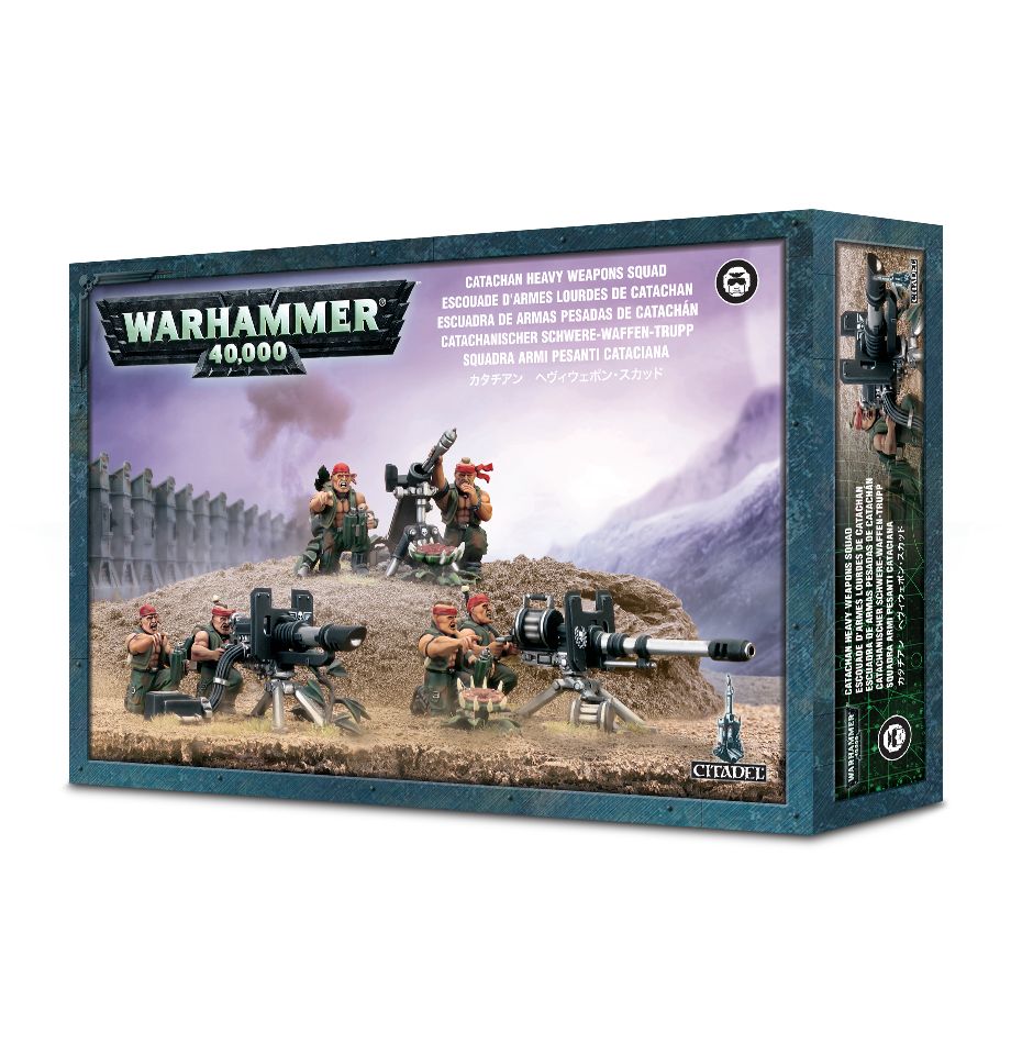 WARHAMMER 40K CATACHAN HEAVY WEAPON SQUAD