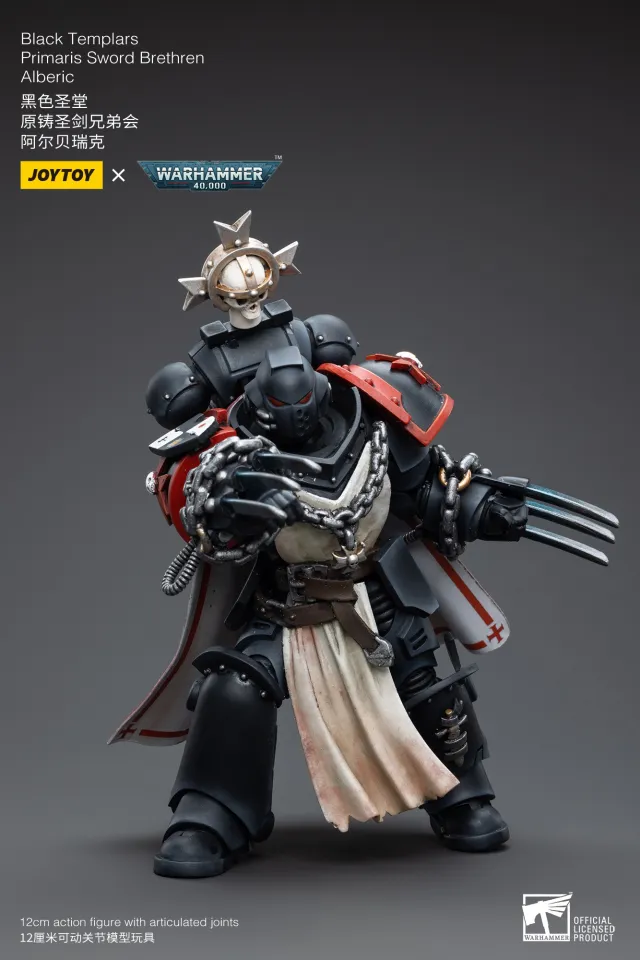 [JOYTOY]Black Templars Primaris Sword Brethren Alberic JT3822-1706249756.webp