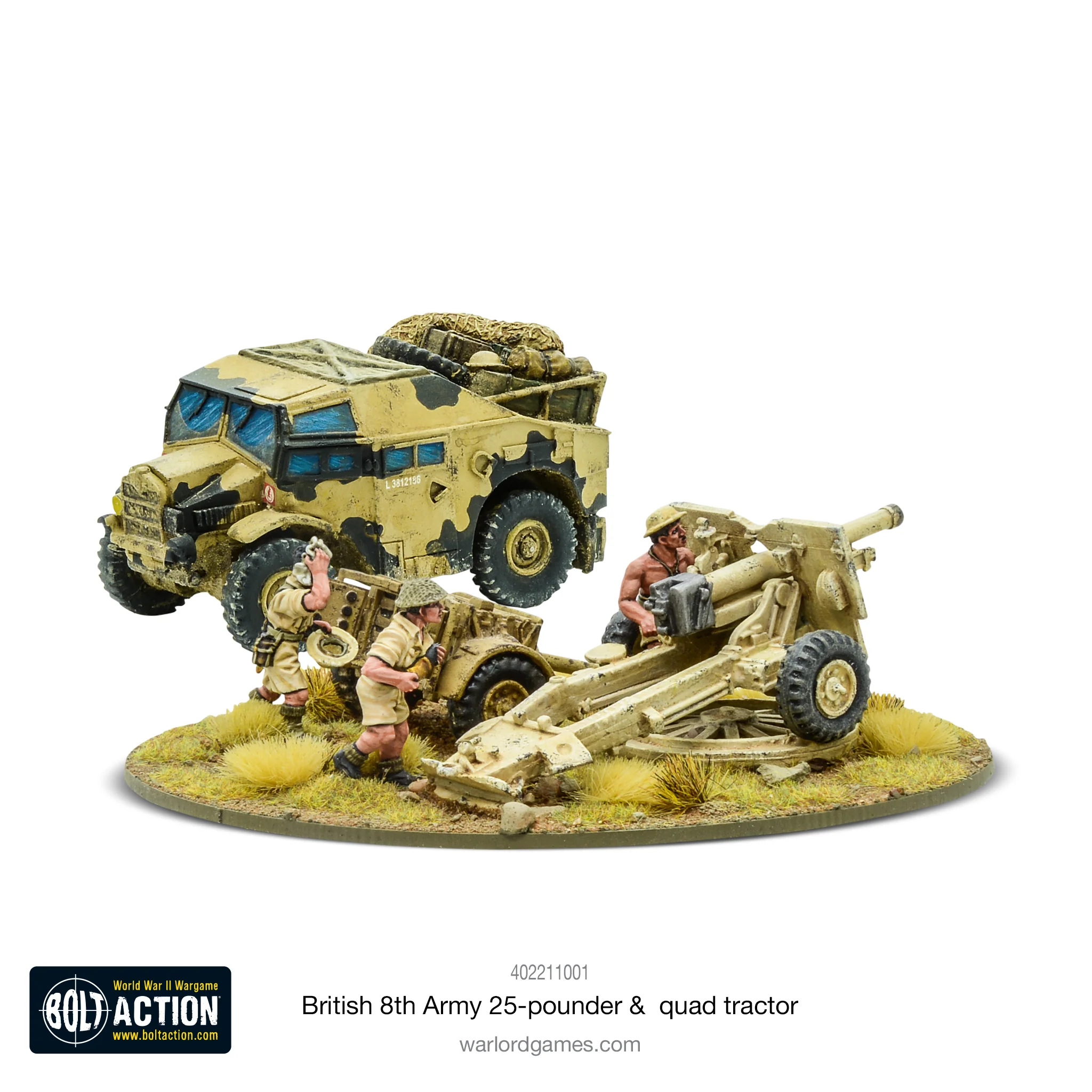 8th Army 25-pdr Light Artillery, Quad tractor & Limber-1712764729-M0qST.webp