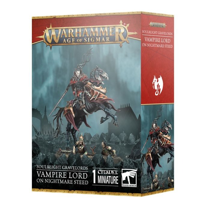 WARHAMMER AOS SOULBLIGHT GRAVELORDS: VAMPIRE LORD ON NIGHTMARE STEED