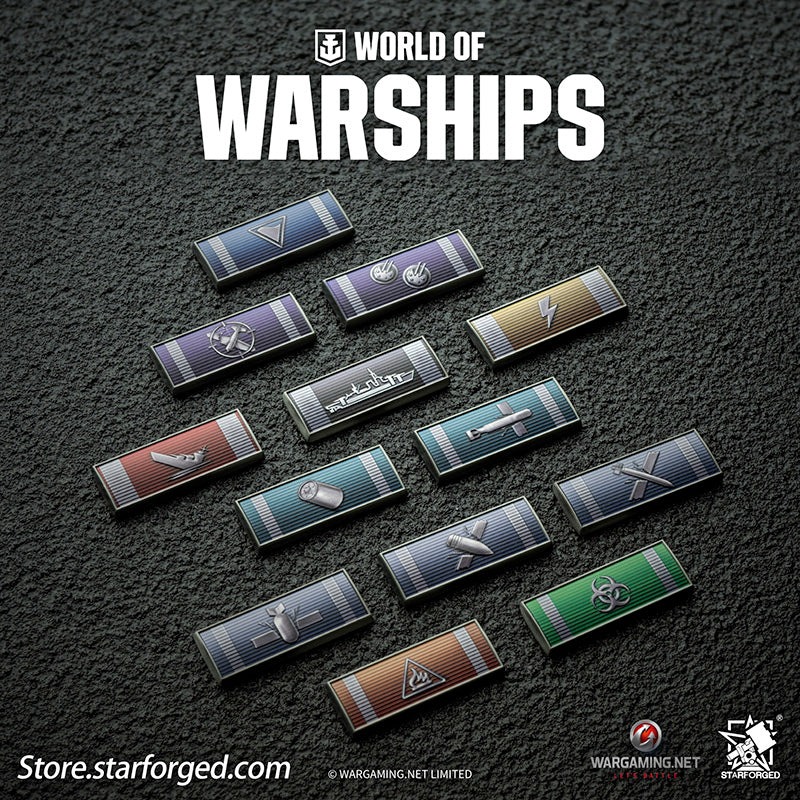 (STARFORGED) World of Warships Commendation Ribbon Game Damage Tokens Fridge Magnets & Pin Brooch -  Bomb Hit-1754139868-lmWu9.jpg