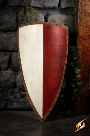 (Epic Armoury) Heater Shield - White/Red - 55x 92cm